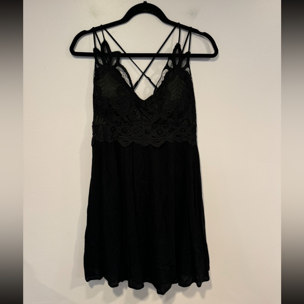 Miami Black Lace Boutique Bralette Top Dress